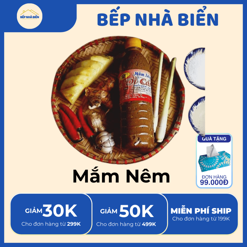 "Mắm nêm nguyên chất đậm đà – đặc sản từ cá biển lên men, thích hợp chấm thịt luộc, bún mắm nêm hoặc pha nước chấm ngon