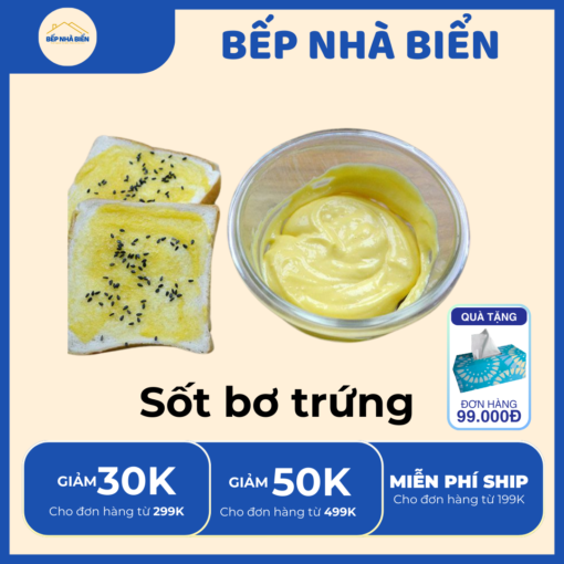 Sốt Bơ Trứng Bếp Nhà Biển