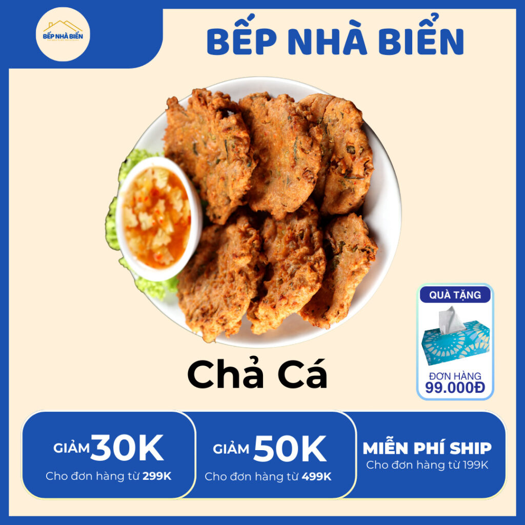Chả cá Bếp Nhà Biển – Giòn dai, thơm ngon, làm từ cá tươi nguyên chất