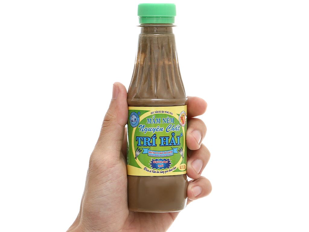 Chai mắm nêm nguyên chất Trí Hải 225g – đặc sản Hà Tĩnh, hương vị đậm đà, thích hợp chấm thịt luộc, bún mắm nêm
