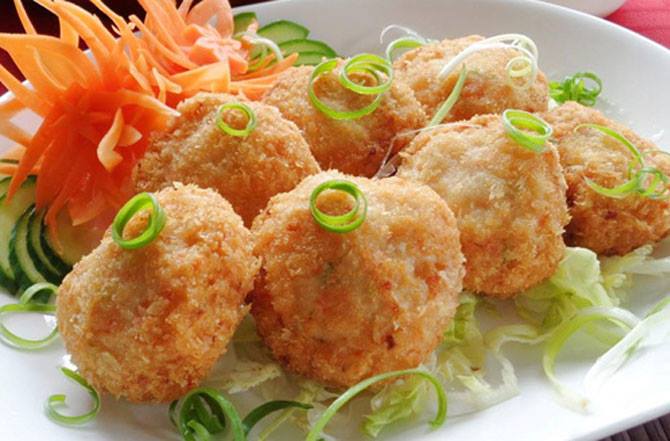chả cá chiên xù